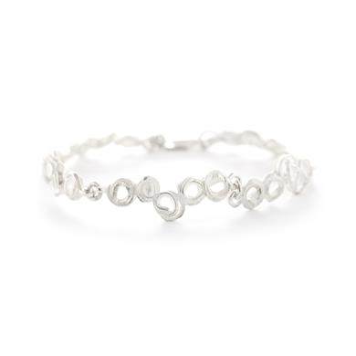 open work bracelet in silver